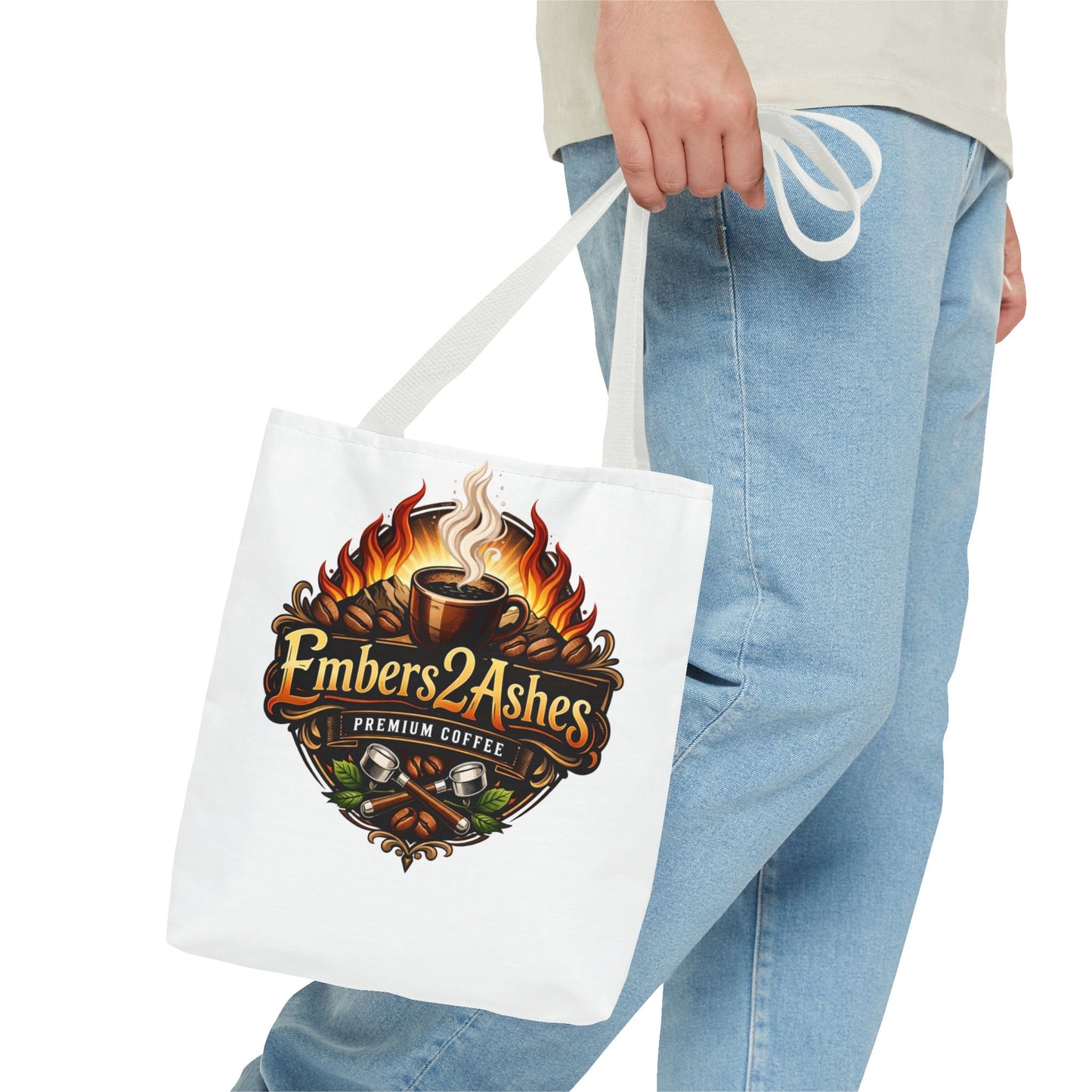 Tote Bag — EmberStashes Coffee Logo All-Over Print Tote