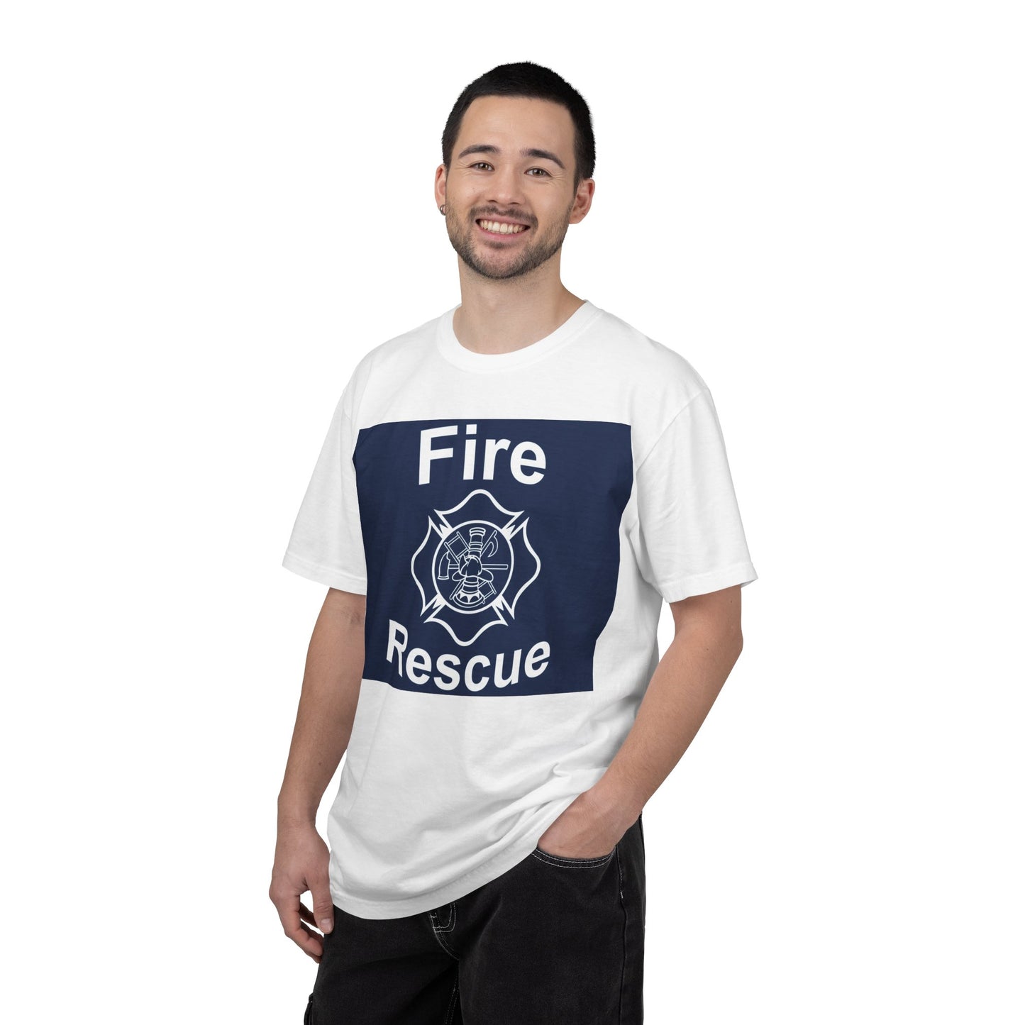 Fire Rescue Maltese Cross T-Shirt — Firefighter Support Tee