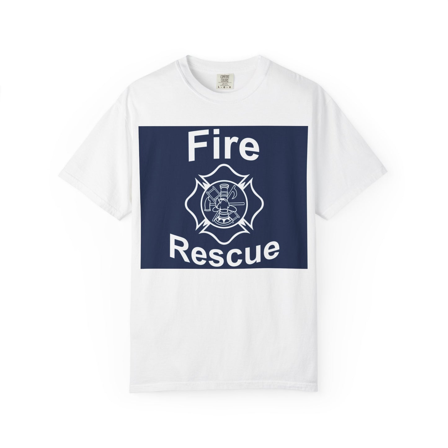 Fire Rescue Maltese Cross T-Shirt — Firefighter Support Tee