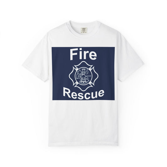 Fire Rescue Maltese Cross T-Shirt — Firefighter Support Tee