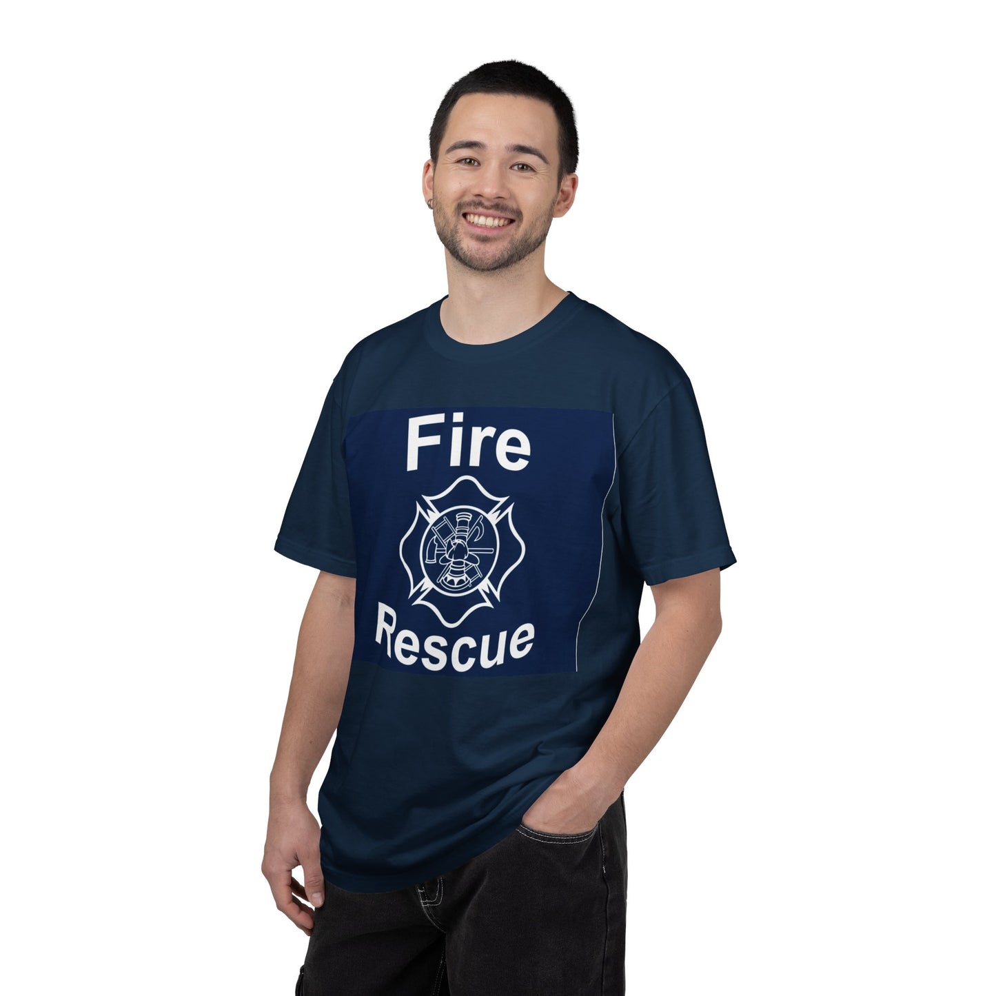 Fire Rescue Maltese Cross T-Shirt — Firefighter Support Tee