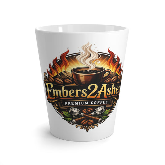 Latte Mug — Embers2Ashes Premium Coffee Logo Mug