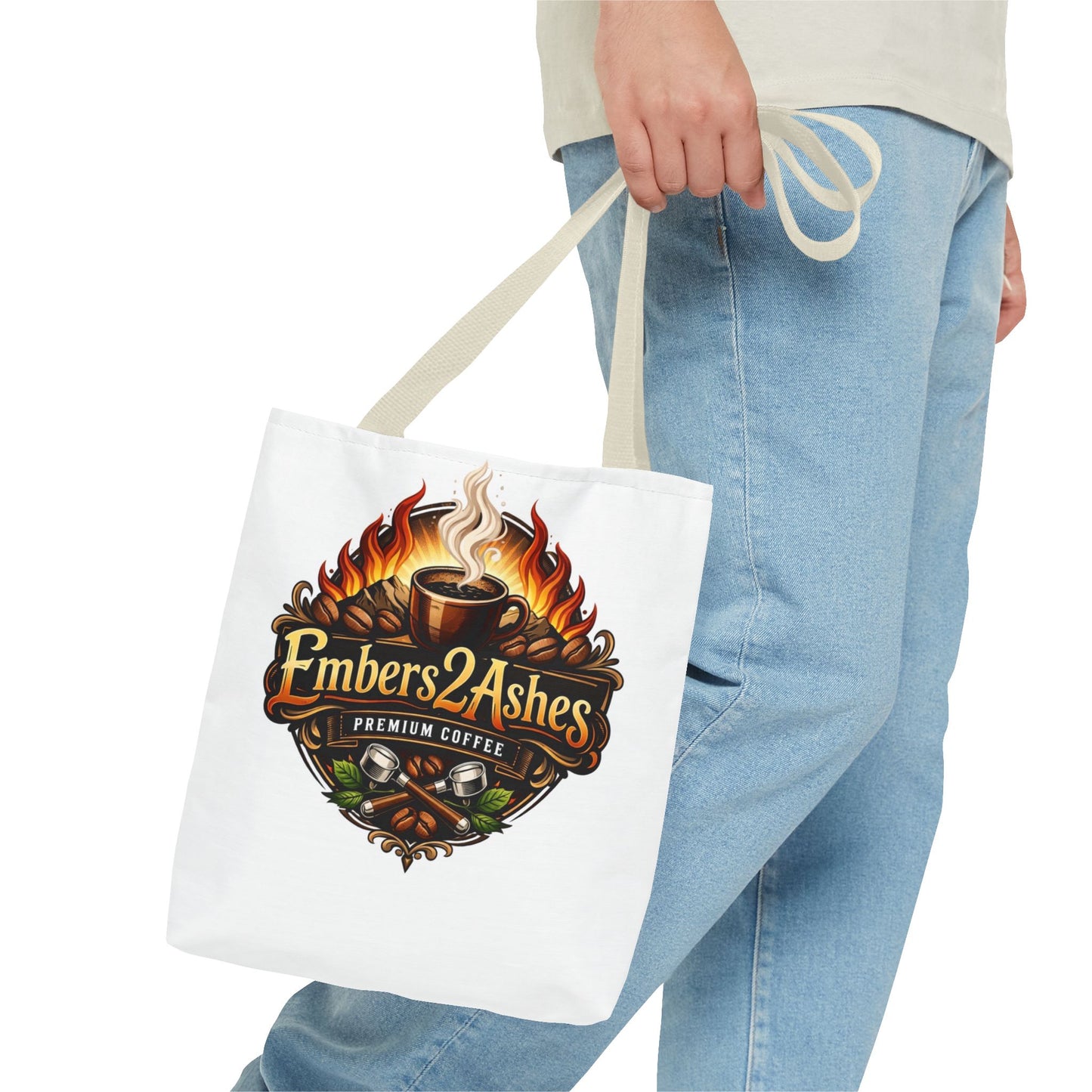 Tote Bag — EmberStashes Coffee Logo All-Over Print Tote