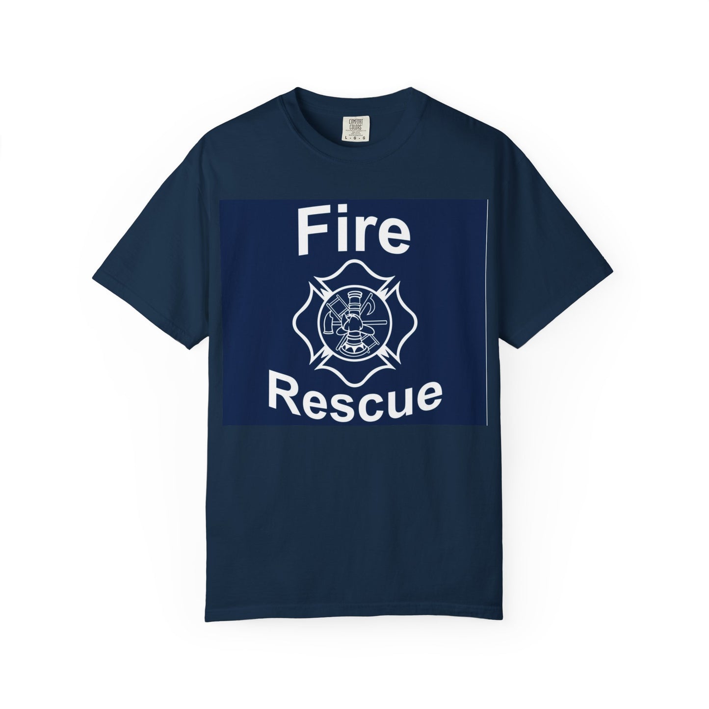 Fire Rescue Maltese Cross T-Shirt — Firefighter Support Tee